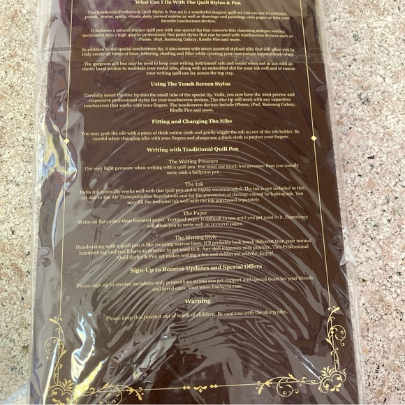 Feather is Quill Stylus Calligraphy Pen New - Picture 7 of 10